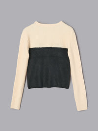 バイカラードッキングニット