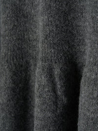 リブカラーペプラムニット