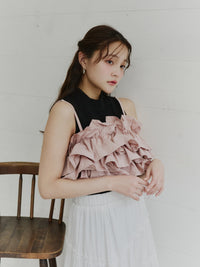 ボリュームフリルビスチェ