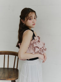 ボリュームフリルビスチェ