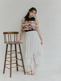 ボリュームフリルビスチェ