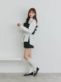 ボリュームフリルビスチェ