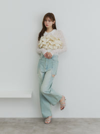 ボリュームフリルビスチェ