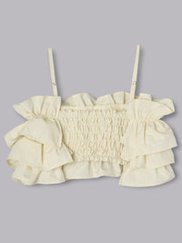 ボリュームフリルビスチェ