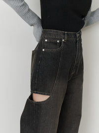 サイドスリットデニム