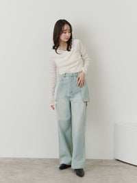 サイドスリットデニム