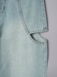 サイドスリットデニム