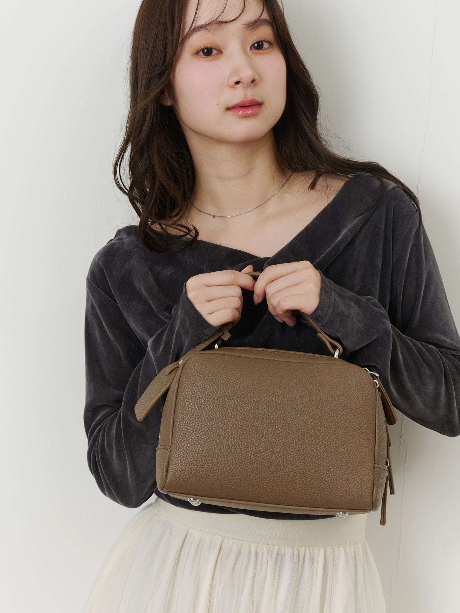 ダブルジップボストンバッグ