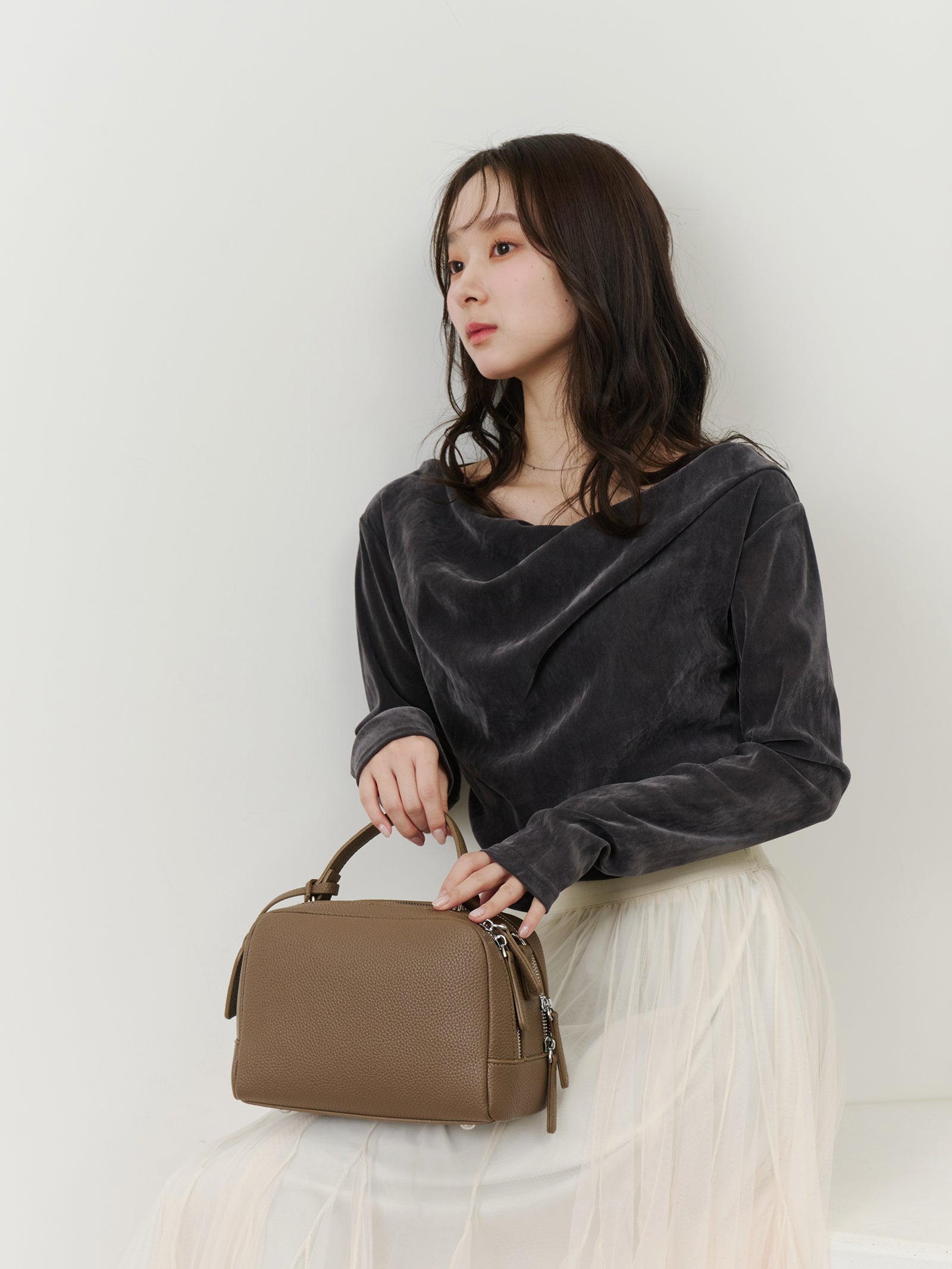 ダブルジップボストンバッグ