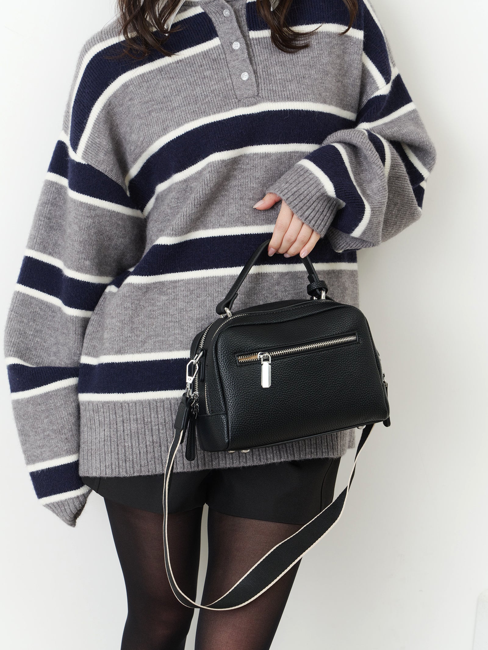 ダブルジップボストンバッグ