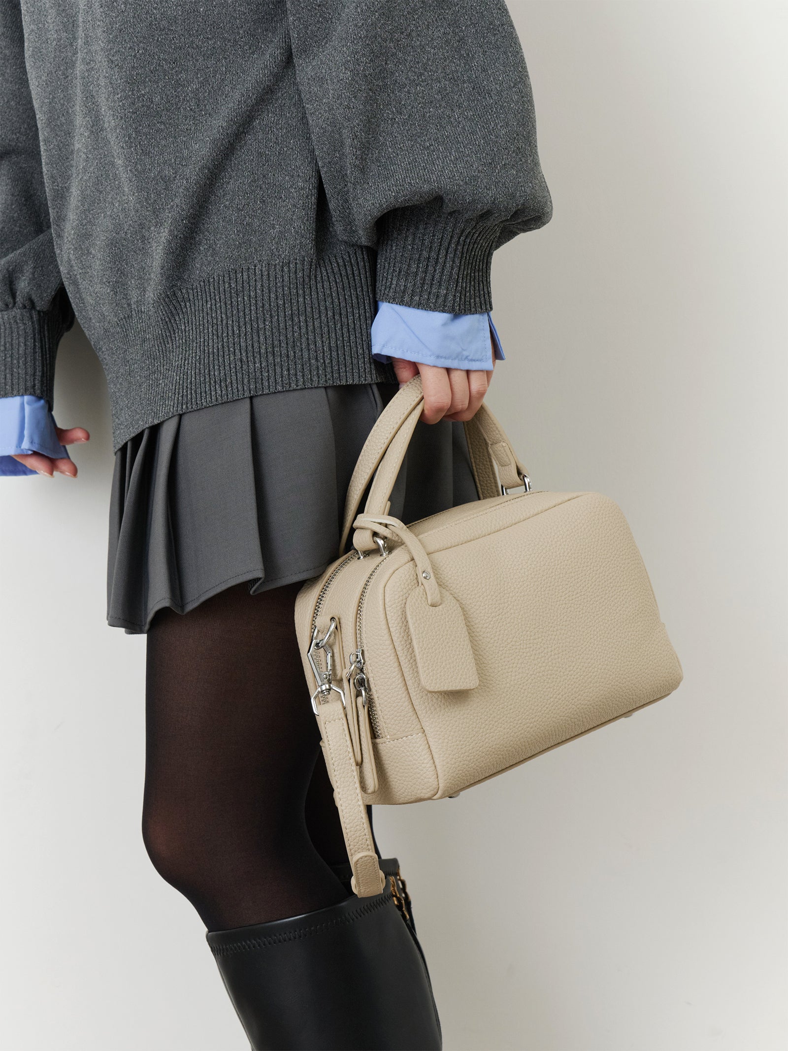 ダブルジップボストンバッグ