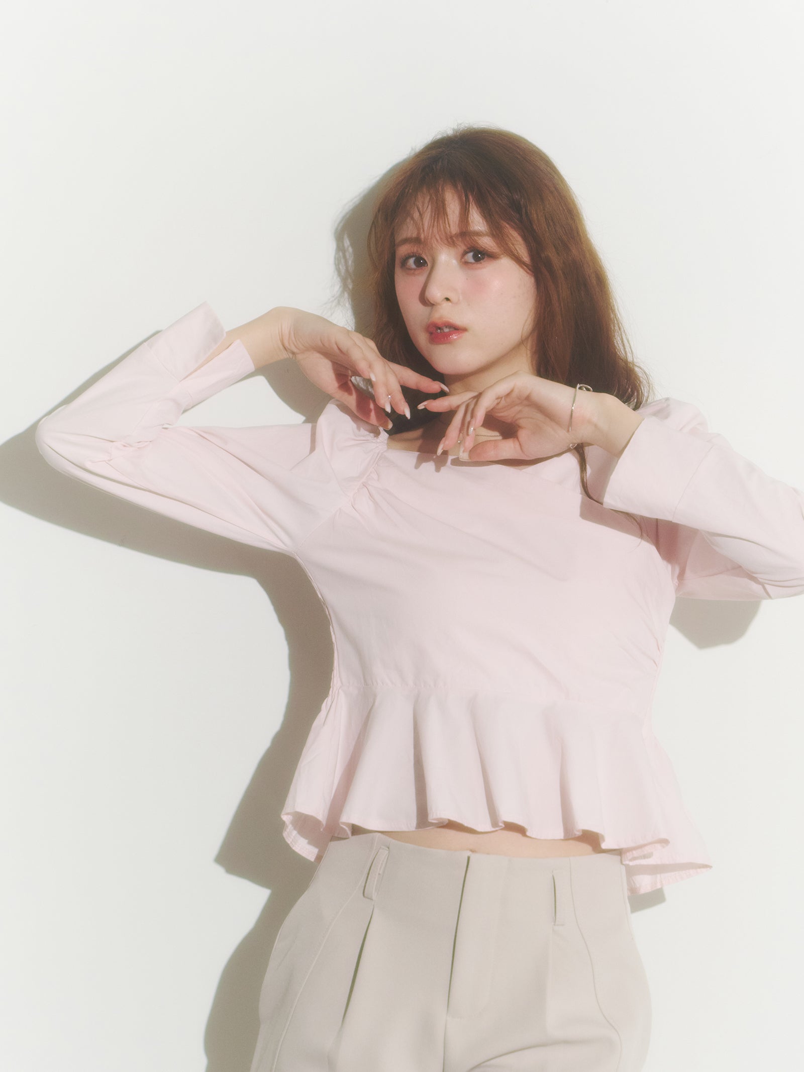 カシュクールシャツブラウス