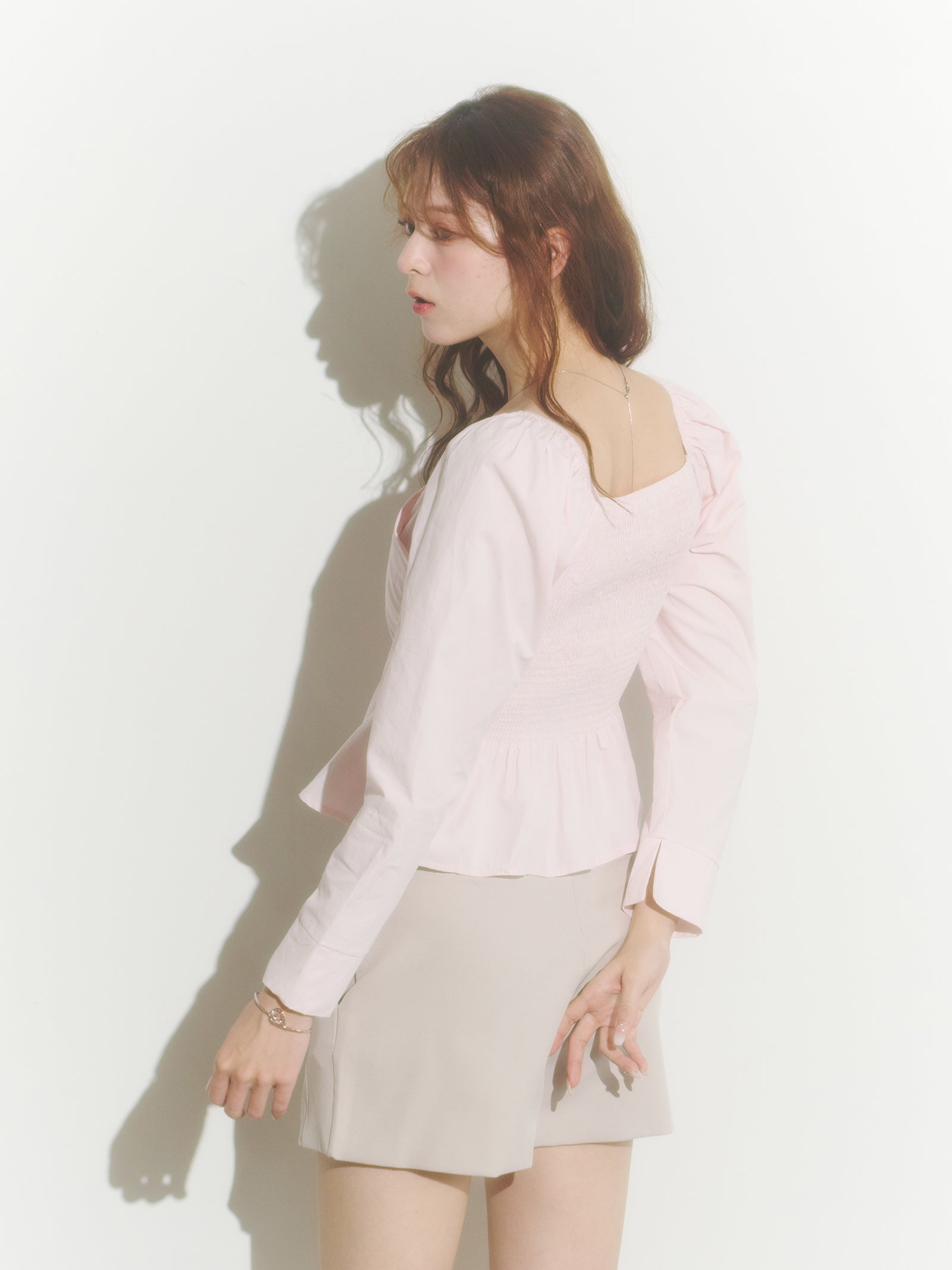 カシュクールシャツブラウス