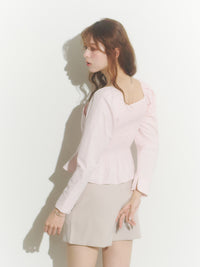 カシュクールシャツブラウス