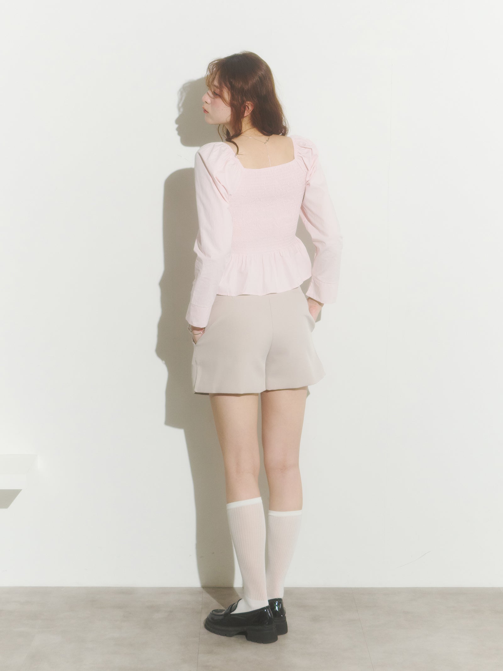 カシュクールシャツブラウス