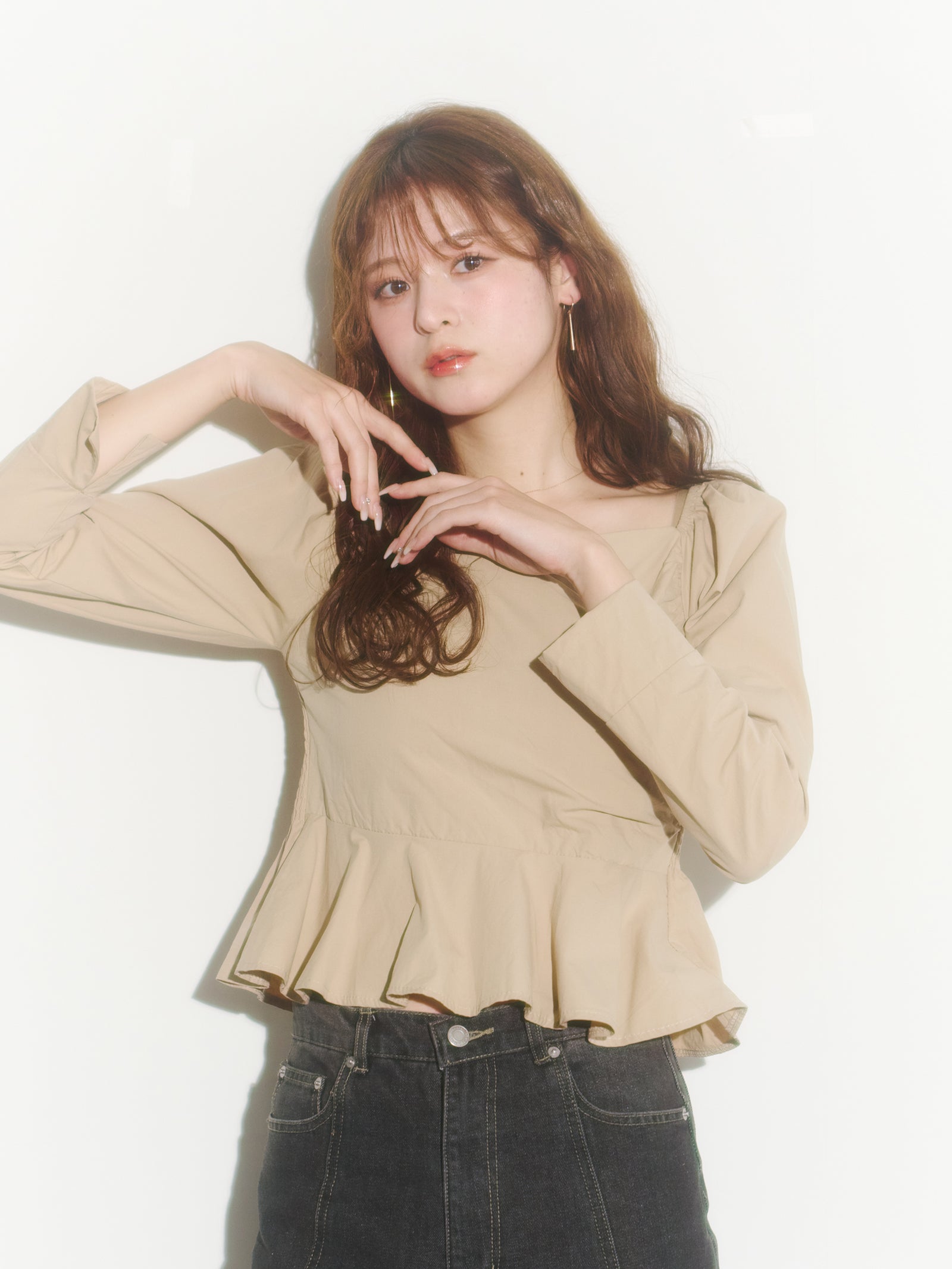 mimi&roger カシュクールブラウス Maeve Short-Sleeve Collared Mini Shirt Dress | Anthropologie