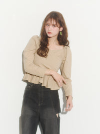 カシュクールシャツブラウス