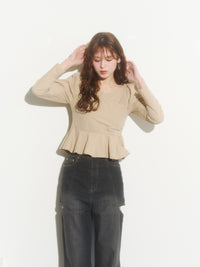 カシュクールシャツブラウス