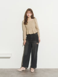 カシュクールシャツブラウス