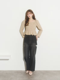 カシュクールシャツブラウス