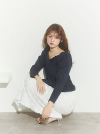 カシュクールシャツブラウス