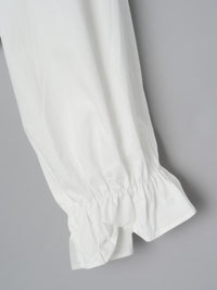 レースアップリボンブラウス