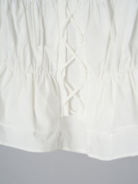 レースアップリボンブラウス