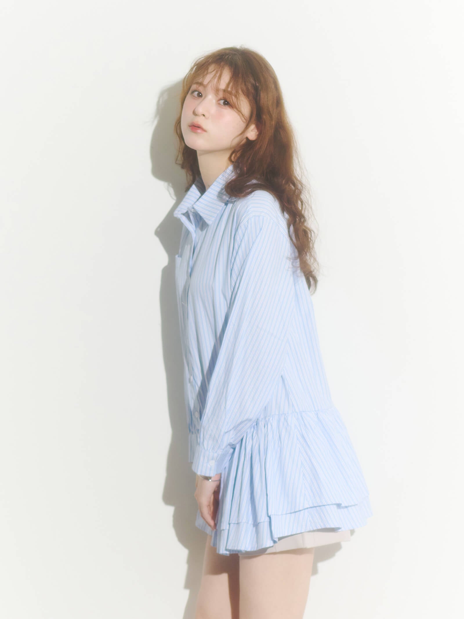 ストライプチュニックワンピース