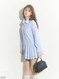 ストライプチュニックワンピース