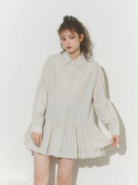 ストライプチュニックワンピース