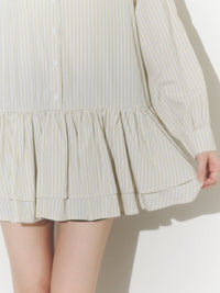 ストライプチュニックワンピース