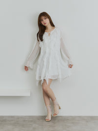 ラッフルチュニックワンピース