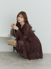 ラッフルチュニックワンピース