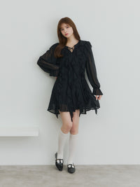 ラッフルチュニックワンピース