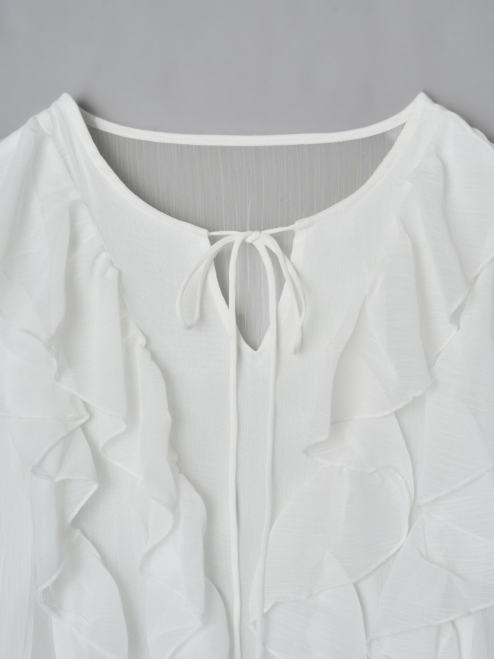 ラッフルチュニックワンピース