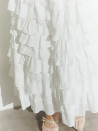【予約】レースティアードスカート【発送予定日 4月上旬〜4月中旬】