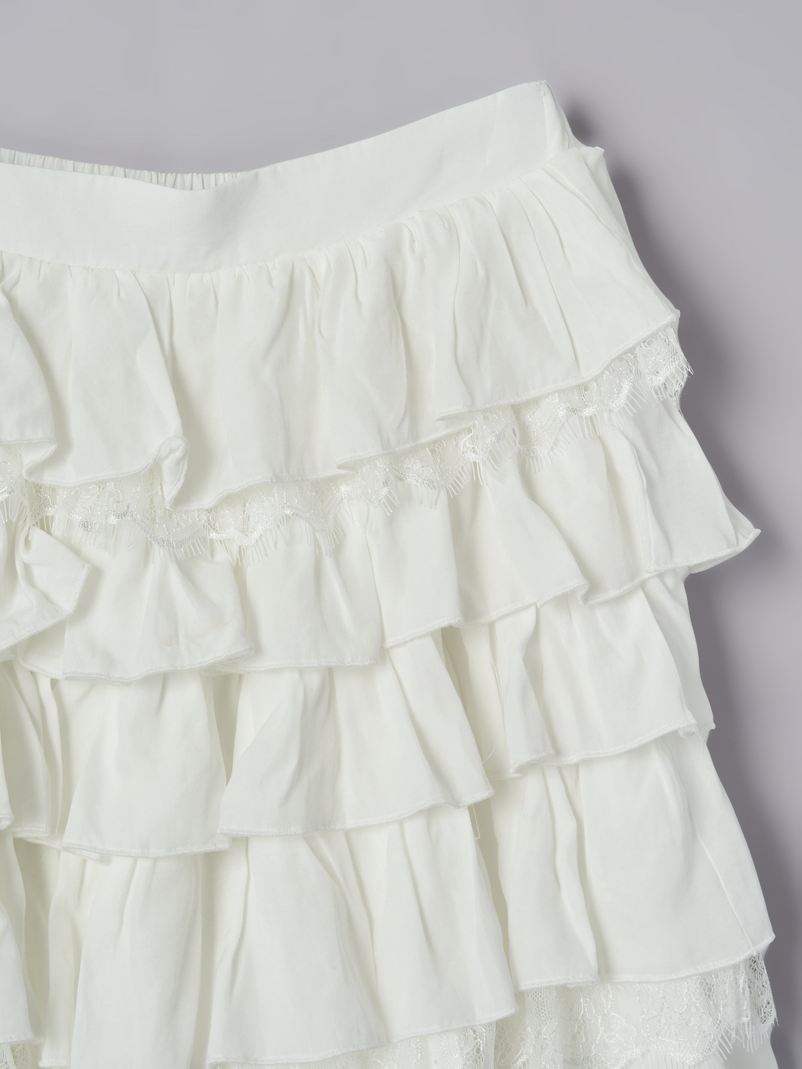 【予約】レースティアードスカート【発送予定日 4月上旬〜4月中旬】