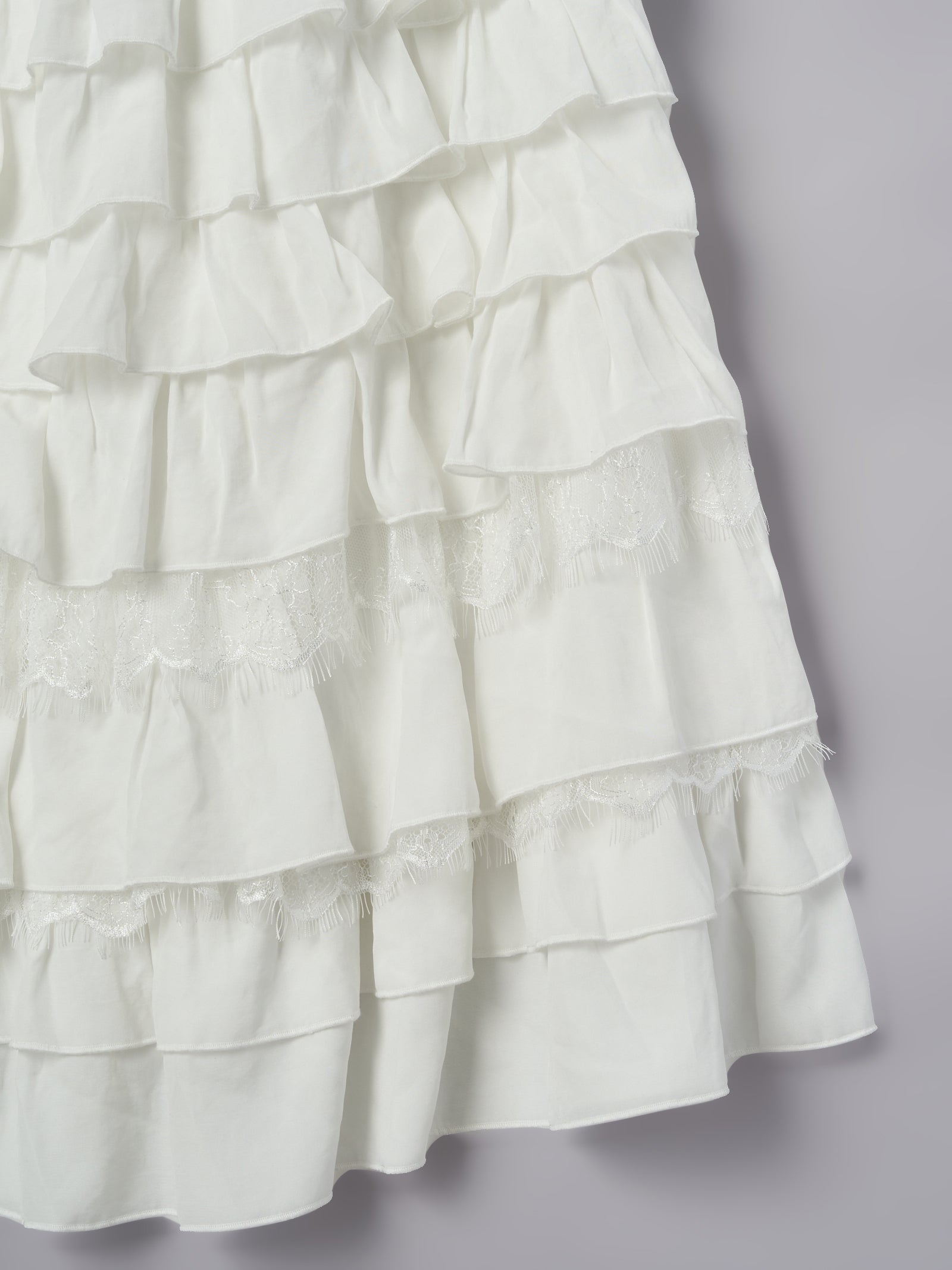 【予約】レースティアードスカート【発送予定日 4月上旬〜4月中旬】