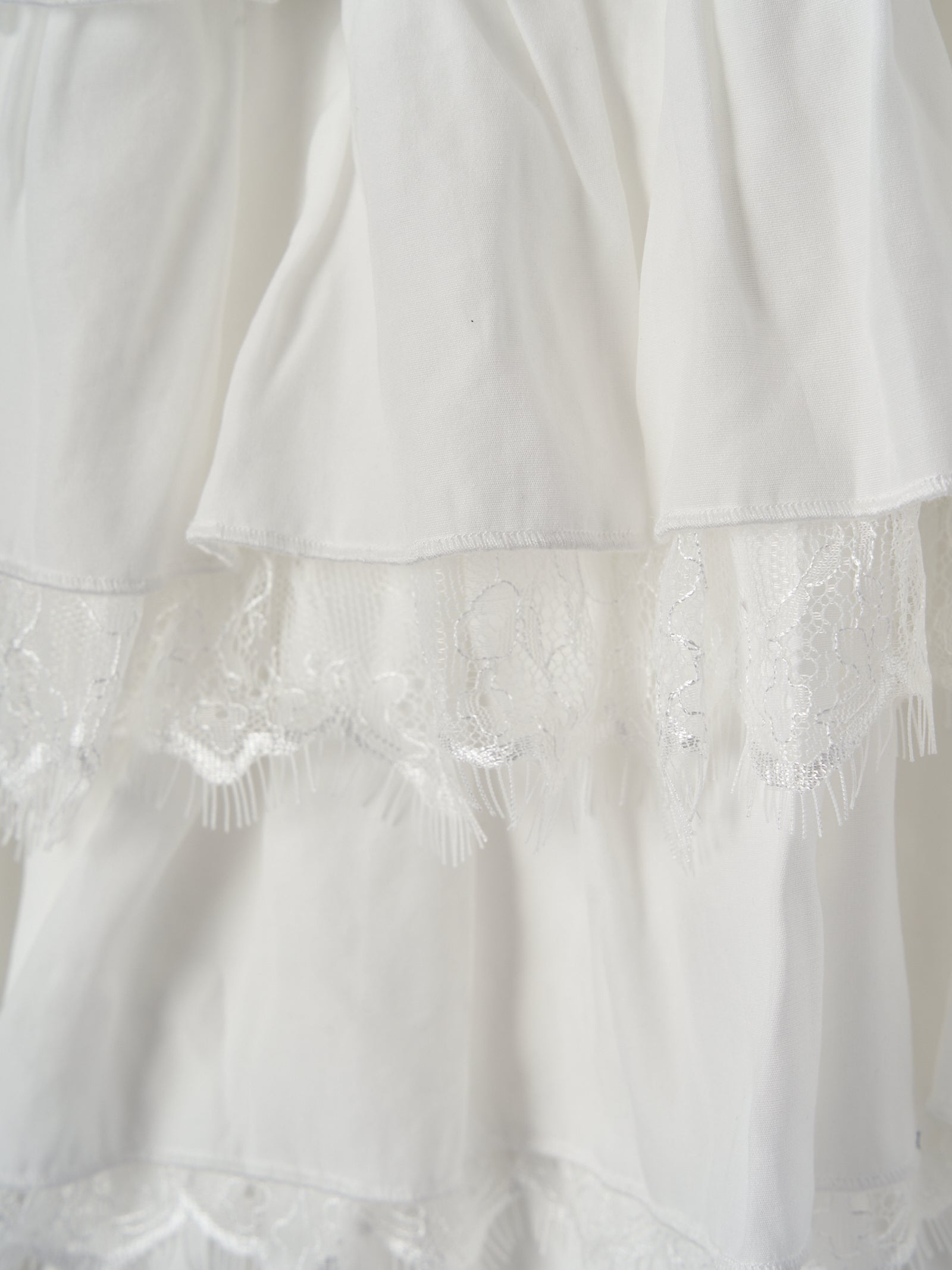 【予約】レースティアードスカート【発送予定日 4月上旬〜4月中旬】