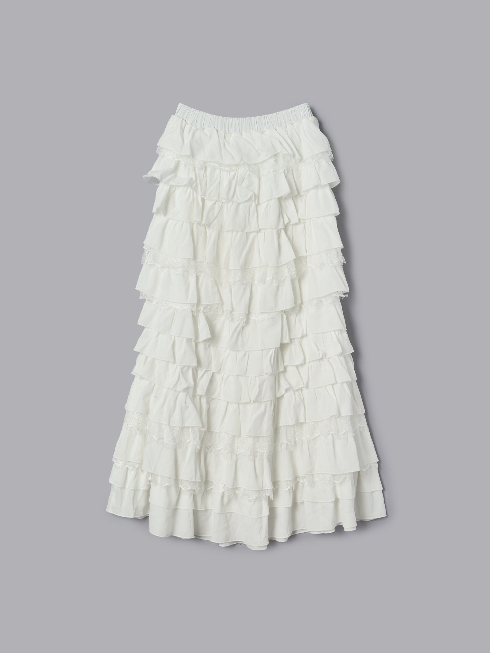 【予約】レースティアードスカート【発送予定日 4月上旬〜4月中旬】