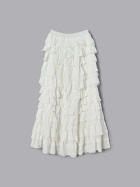 【予約】レースティアードスカート【発送予定日 4月上旬〜4月中旬】