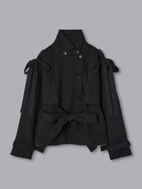 【予約】リボンメルトンショートコート【発送予定日 11月上旬〜11月中旬】