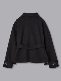 【予約】リボンメルトンショートコート【発送予定日 11月上旬〜11月中旬】