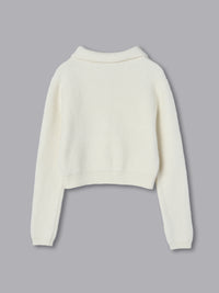 モヘアタッチボタンカーディガン［セットアップ可能］