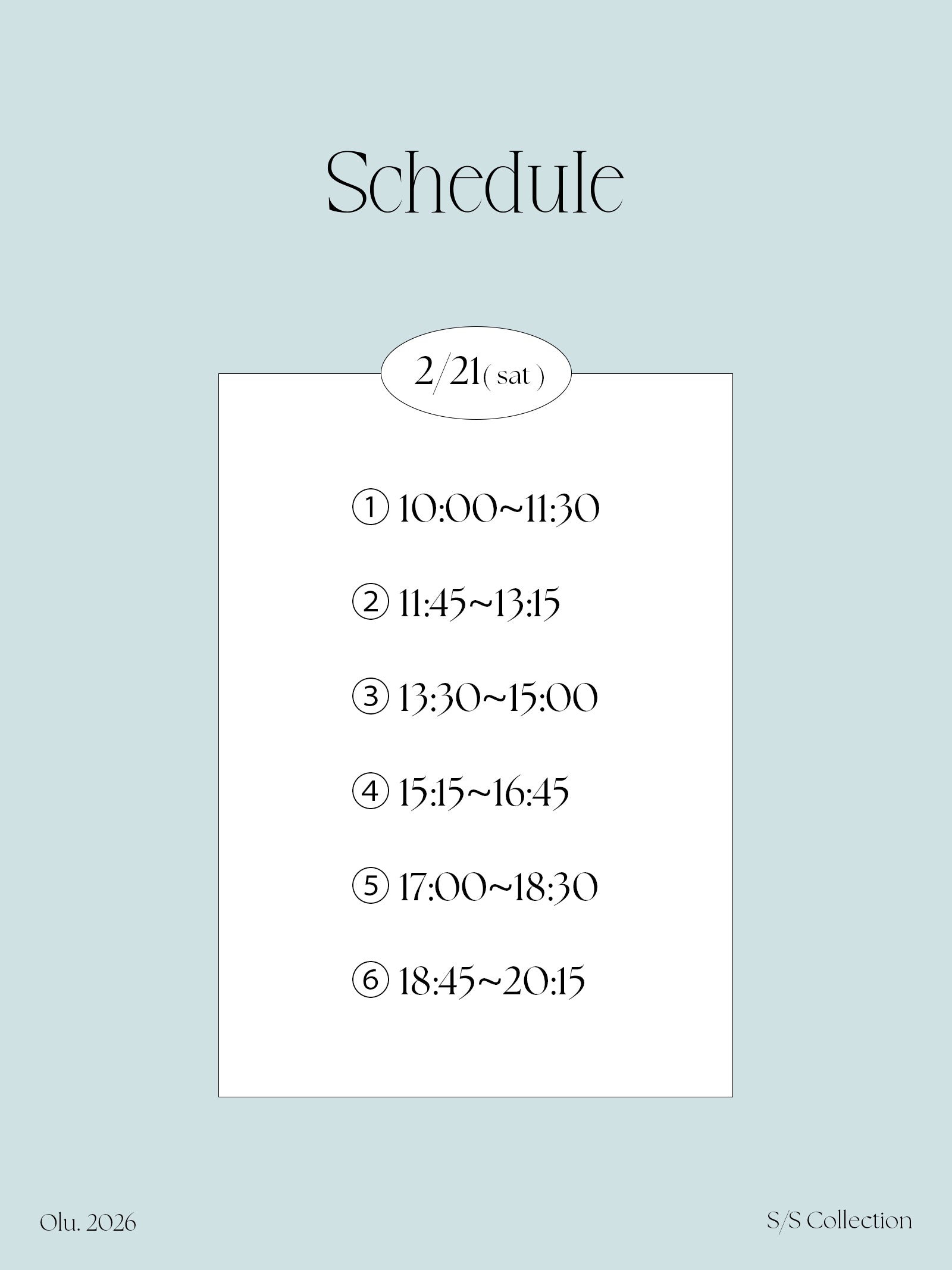 Olu. Maison Bloom 2/21(sat)