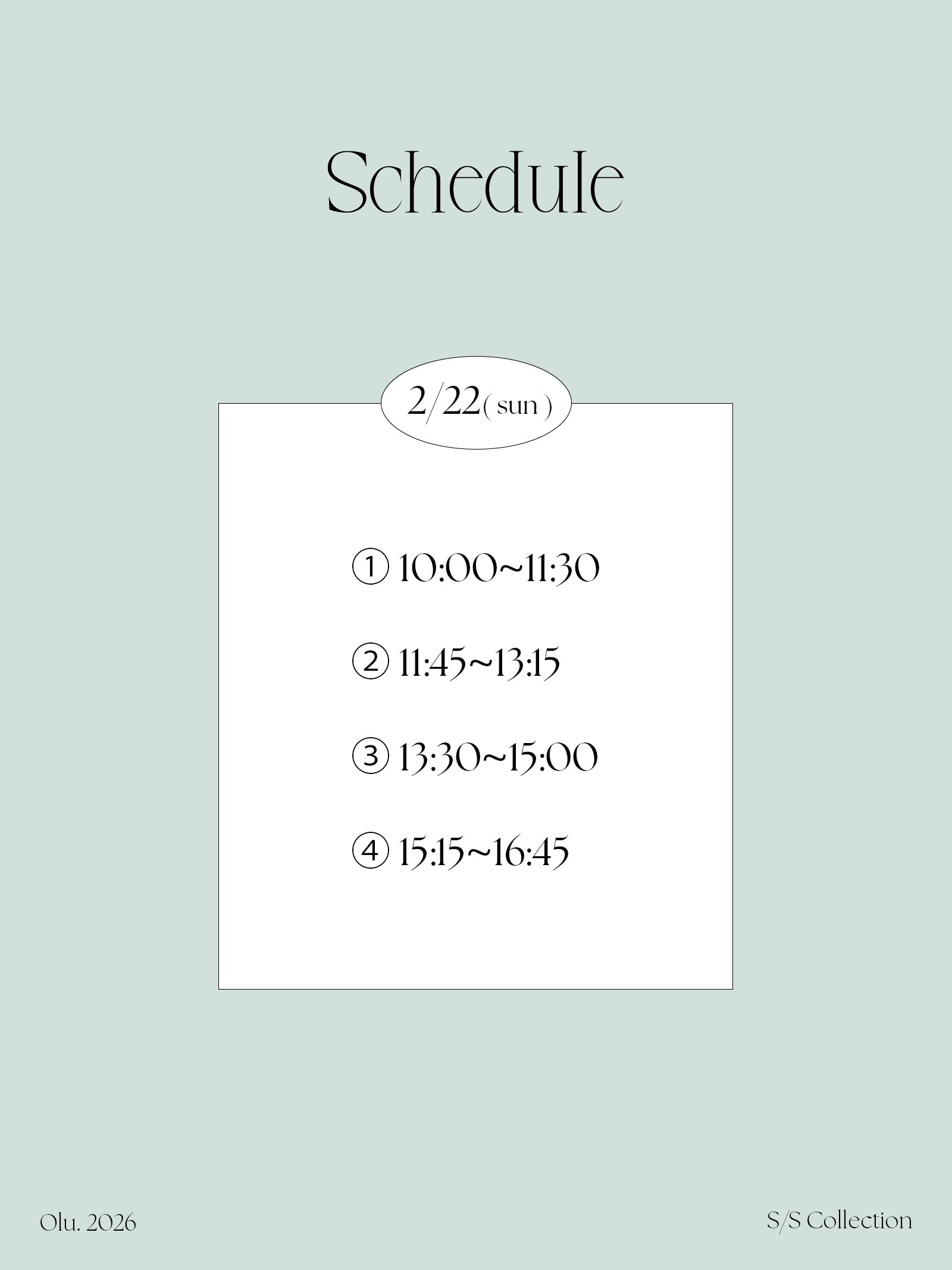 Olu. Maison Bloom 2/22(sun)