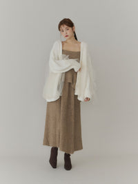 【SET_5%OFF】エアリーペプラムニットビスチェ+エアリーニットスカート