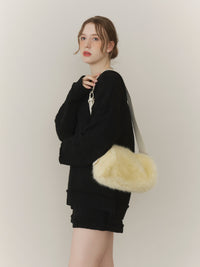 【SET_5%OFF】ブークレVネックニット+ブークレニットパンツ