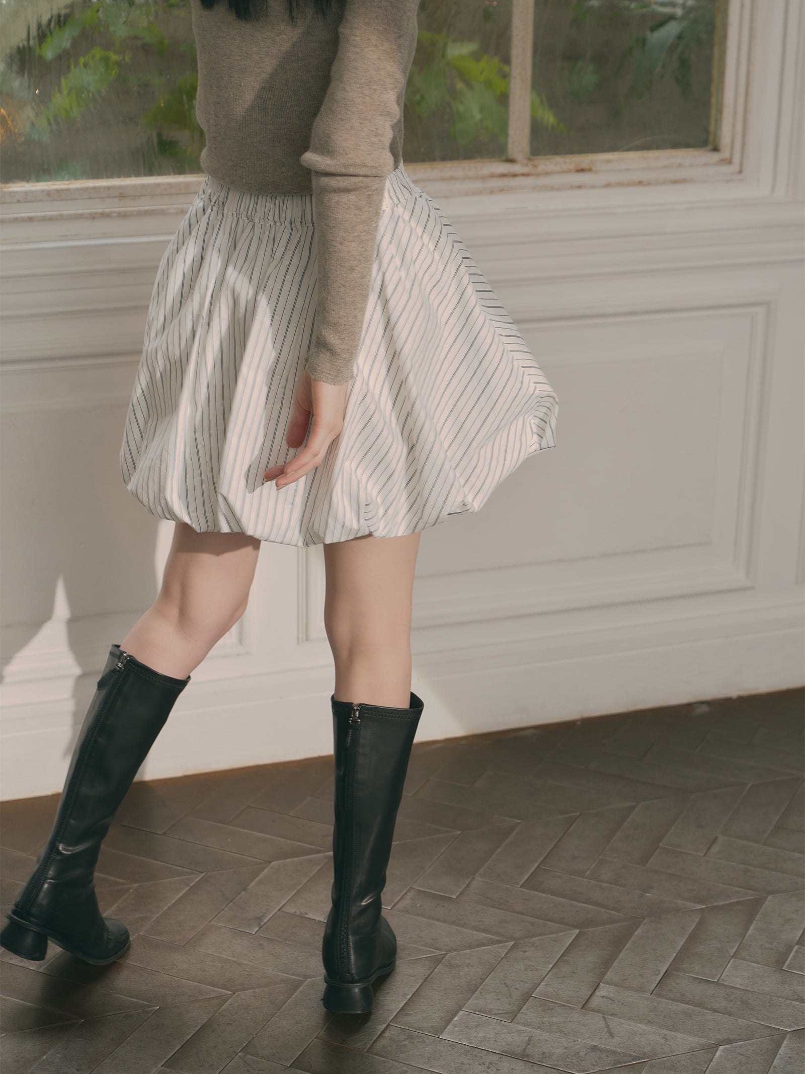 ストライプバルーンスカート