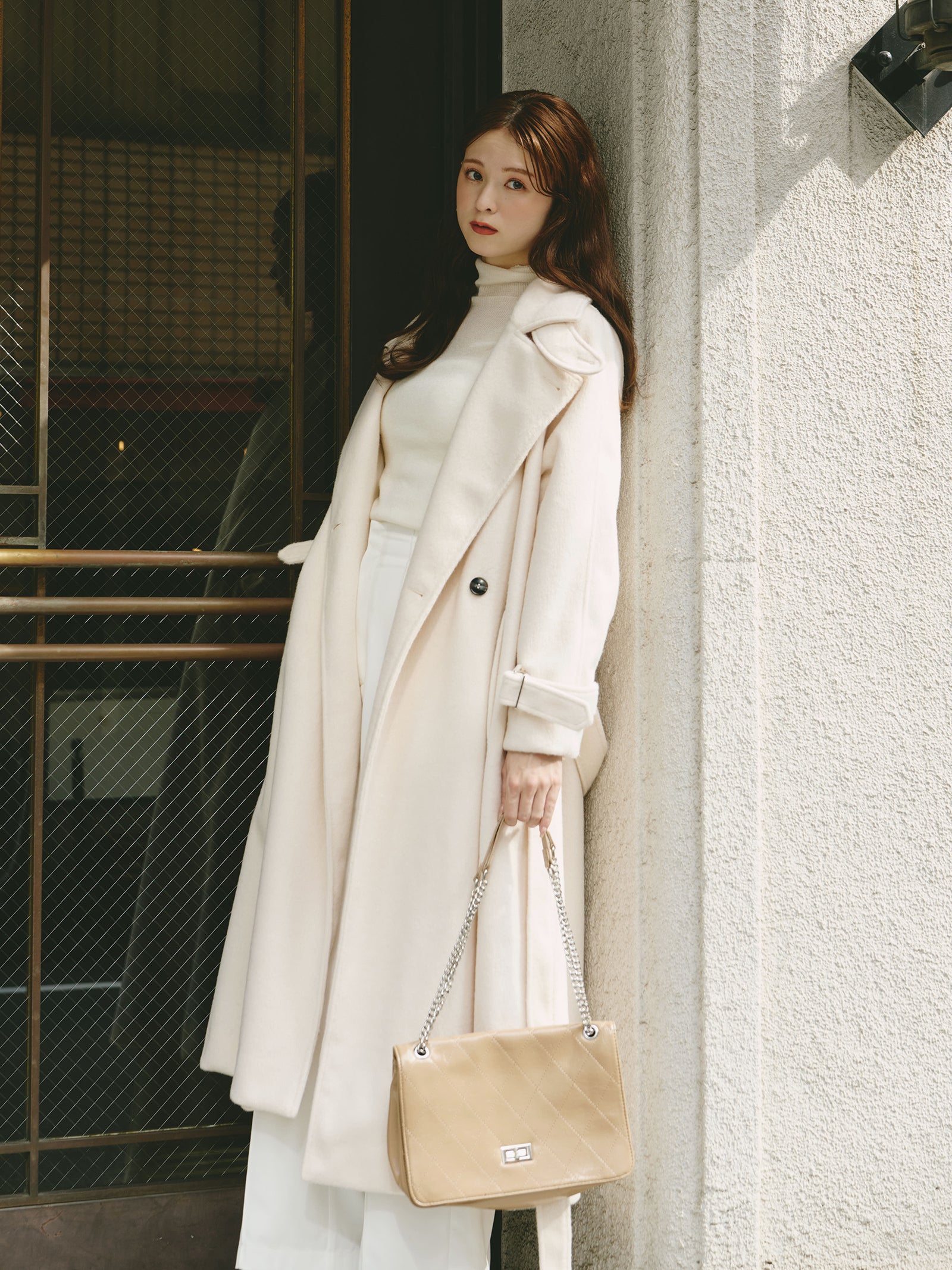 KBF ハイネックシャギーコート Ivory &mall（アンドモール）三井ショッピングパーク公式通販